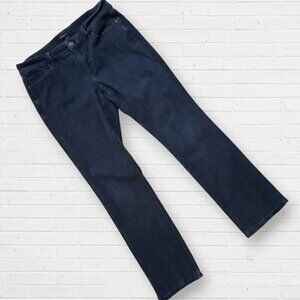 ANN TAYLOR Petite Curvy Fit Boot Cut 5-Pocket Style Stretch Denim Jeans 8P 8